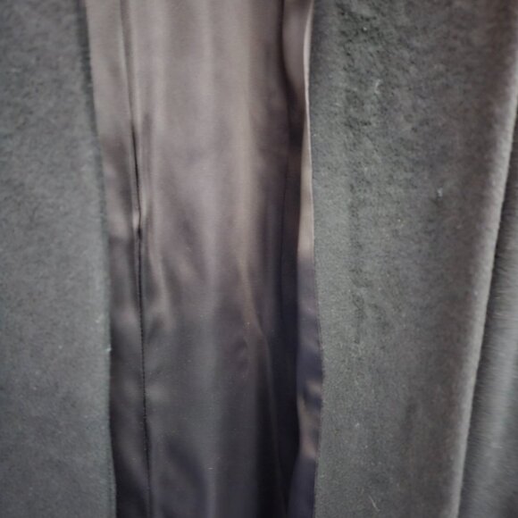 DONATED: Denise Originals Black Women's Coat -100% Pure Chinese Cashmere - Picture 12 of 16